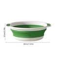thumbnail image 3 of Portable Foldable Washbasin Large - Compressible Travel Basin for Home Bathroom Kitchen, Plastic, Collapsible Sink Tub, 11.81x3.74in, 3 of 7