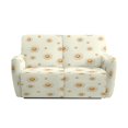 thumbnail image 3 of Xixirimido Recliner Loveseat Cover Non-Slip Reclining Couch Covers for 2 Seat, Recliner Sofa Cover Furniture Protector with Pockets for Kids, Pets, Abstract Daisy Beige, 3 of 8