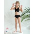 thumbnail image 3 of Bullpiano Girls Swimsuits, Big Girls Solid 7-14 Bikinis Bathing Suit, 3 Pieces, Size 7-14T, 3 of 8