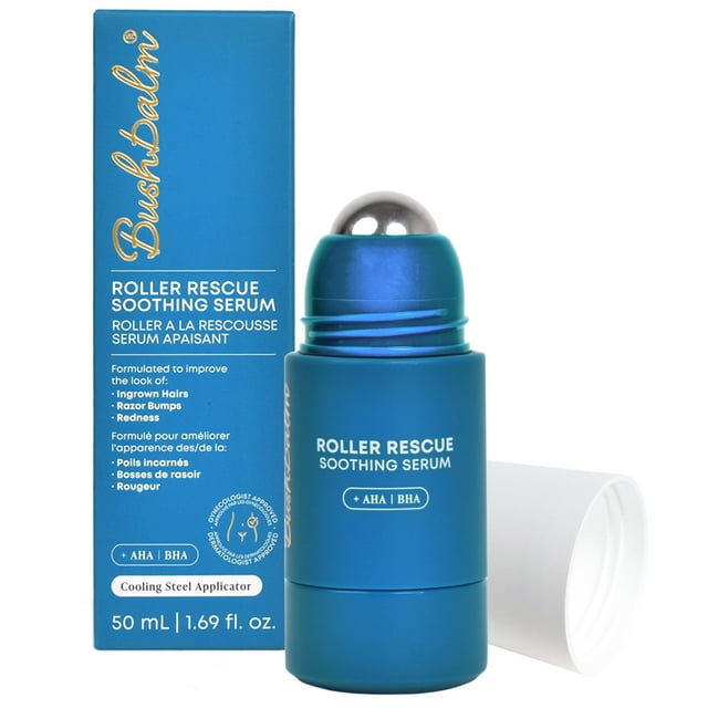 Serum Bushbalm Roller Rescue el cabello encarnado, 50 ml con AHA y BHA