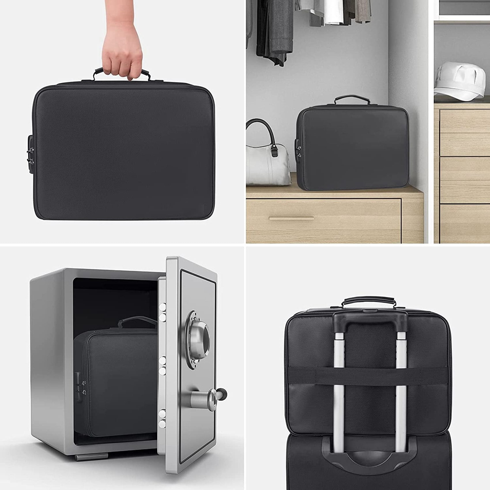 Fireproof Document Box, Expandable Waterproof Safety Document - View #13