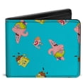 thumbnail image 1 of SpongeBob SquarePants 850369 SpongeBob SquarePants, Patrick & Gary AOP Portefeuille Bi-Fold, 1 of 3