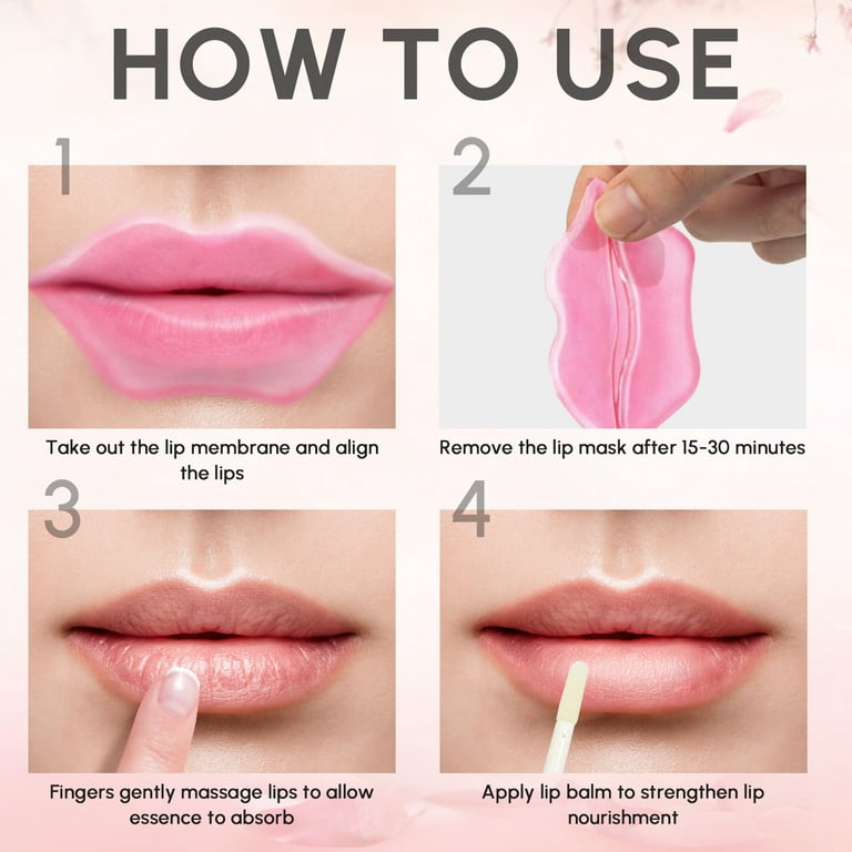 2pcs Day & Night Lip Plumper Kit, Lip Plumper Natural Lip Enhancer Lip Plumping Balm Plump Gloss, Instant Volumising Ginger Lips Plumper Serum