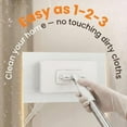 thumbnail image 2 of 2026 New Snap Grip Mini Mop with Replacement Cleaning Cloth,Clever Zero Touch Mini Mop,100cm Long Handle Mopping Sweeper Stick for Multi Cleaning,Wet and Dry Use (1 Set), 2 of 7