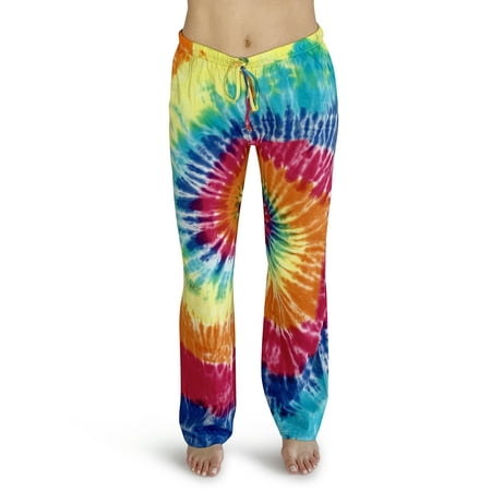 

Just Love Women Tie Dye Pajama Pants (Tie Dye Bright Swirl 3X Plus)