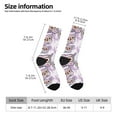 thumbnail image 2 of Fotbe Owl And Floral Pattern Long Socks for Men & Women – Breathable & Stretchy Compression Socks, Ideal for Running, Travel, and Everyday Wear Size 5-11, 2 of 6