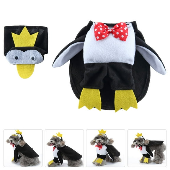 Niceauty 1Set Comfortable Lightweight Puppy Cape Penguin Dog Cloak for Pet Party and Daily Use