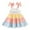 ZG White, variant on Dresses for Girls Summer Toddler Kids Girls Sleeveless Casual Dress Colorful Fruit Print Sundress with Bow Design Baby Dress Orange 6 Months-9 Months