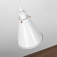 thumbnail image 2 of FSLiving Can Recessed Mounted Pendant Light Compatible E26 Adapter for 4/5inches Holes Full Spectrum 15W LED Plant Grow Recessed Light Adjustable Wire Length Conversion Kit White for Indoor Plant, 2 of 9