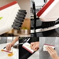 thumbnail image 4 of EGNMCR Kitchen Cleaning Silicone Scraper Stove Countertop Cleaning Practical Tool Cleaning Brush Water Scraper 2-in-1 Plastics scraper, 4 of 7
