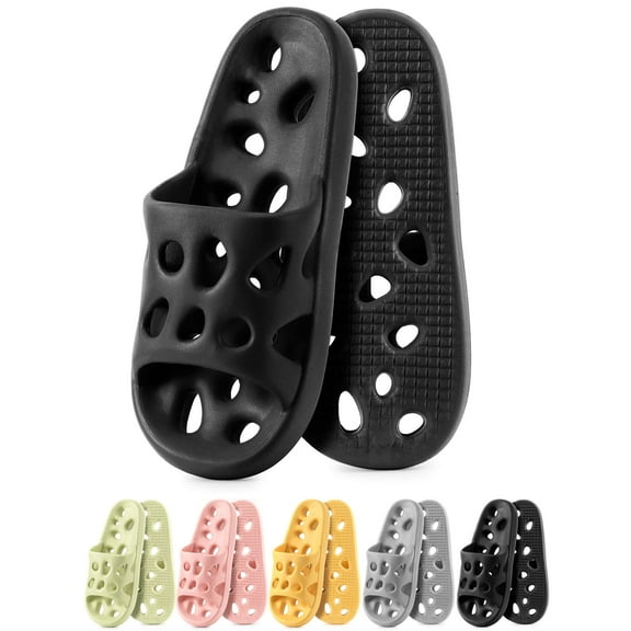 Luxtrada Shower Sandals Women Men Quick Drying Bath Slippers Shower Bathroom Slides Sandals House Slippers