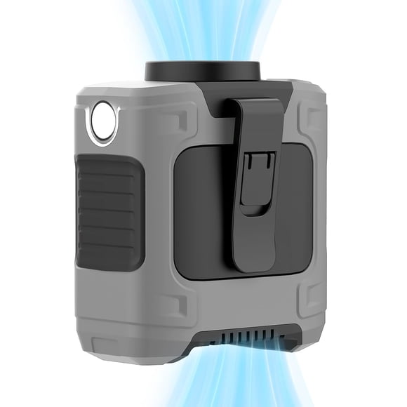 Ventilador de cintura portátil LOUISWARE de 10000 mAh, recargable, gris