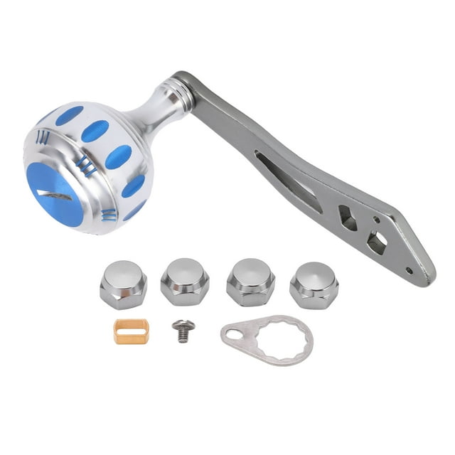 <p>Metal Reel Handle Knob Grip, Metal Rocker Arm High Hardness CNC Portable With Assembly Parts For Baitcasting Reel For Drum Reel</p>