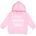 thumbnail image 2 of Inktastic My Daddy is a Firefighter and a Hero Toddler Hoodie, 2 of 4