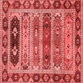 thumbnail image 1 of Ahgly Company Indoor Square Abstract Red Modern Area Rugs, 5' Square, 1 of 4
