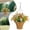 A, variant on Artificial Hanging Flowers with Basket, Fake Silk Hanging Flowers in Basket Artificial Hanging Plants Fake Hanging Flowers for Indoor Outdoor Spring Summer Garden Porch Patio Home Decor
