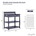 thumbnail image 6 of Dream On Me Ashton Changing Table, New Zealand Pinewood, 1 inch Mattress Pad included, Navy, 6 of 6