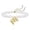 Bracelet E, variant on Bubble Letter bracelet For Women, Balloon Initial 14k Gold Plated Pearl Chain Alphabet Pendant Charm Simple Adjustable Gift Jewelry