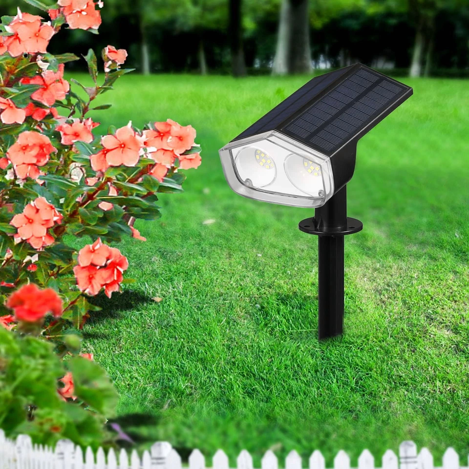 PURELY- Led Solar Light Spotlight Outdoor Garden Landscape Pathway Lawn Lamp Ip65