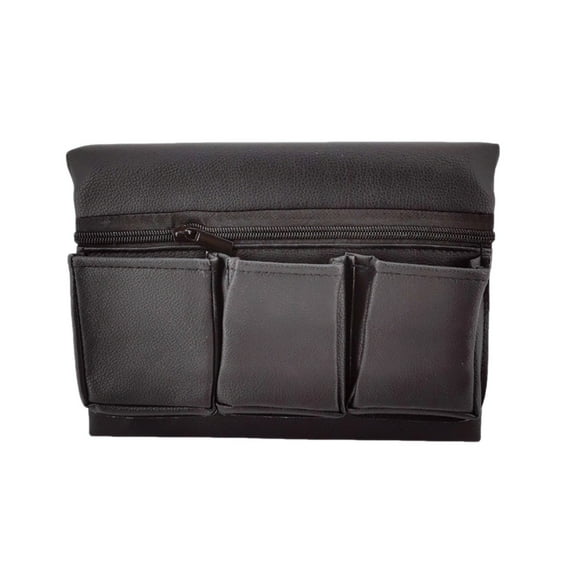 Boîte de Rangement pour Accoudoir de Fenêtre de Voiture en Cuir Pu Noir 9.06 X 6.69 X 3.15 Pouces Organisateur pour Accessoires Intérieurs Petits Objets Organisateur de Véhicule Noir