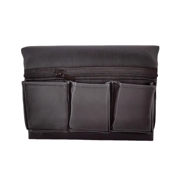 Black Black Car Window Side Armrest Storage Box Leather Organizer With Lid For Door Panel 9.06X6.69X3.15 Inches