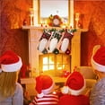 thumbnail image 2 of Billuyoard Adorable muñeca sin rostro calcetín de Navidad chimenea ventana de pared barba larga bolsa de regalo de Navidad tela caramelo calcetín Kits de decoración para fiestas Gris Billuyoard HA069076-03, 2 of 6