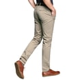 thumbnail image 4 of Matchstick Men’s Slim-Fit Flat Front Tapered Casual Chino Pants, 4 of 10
