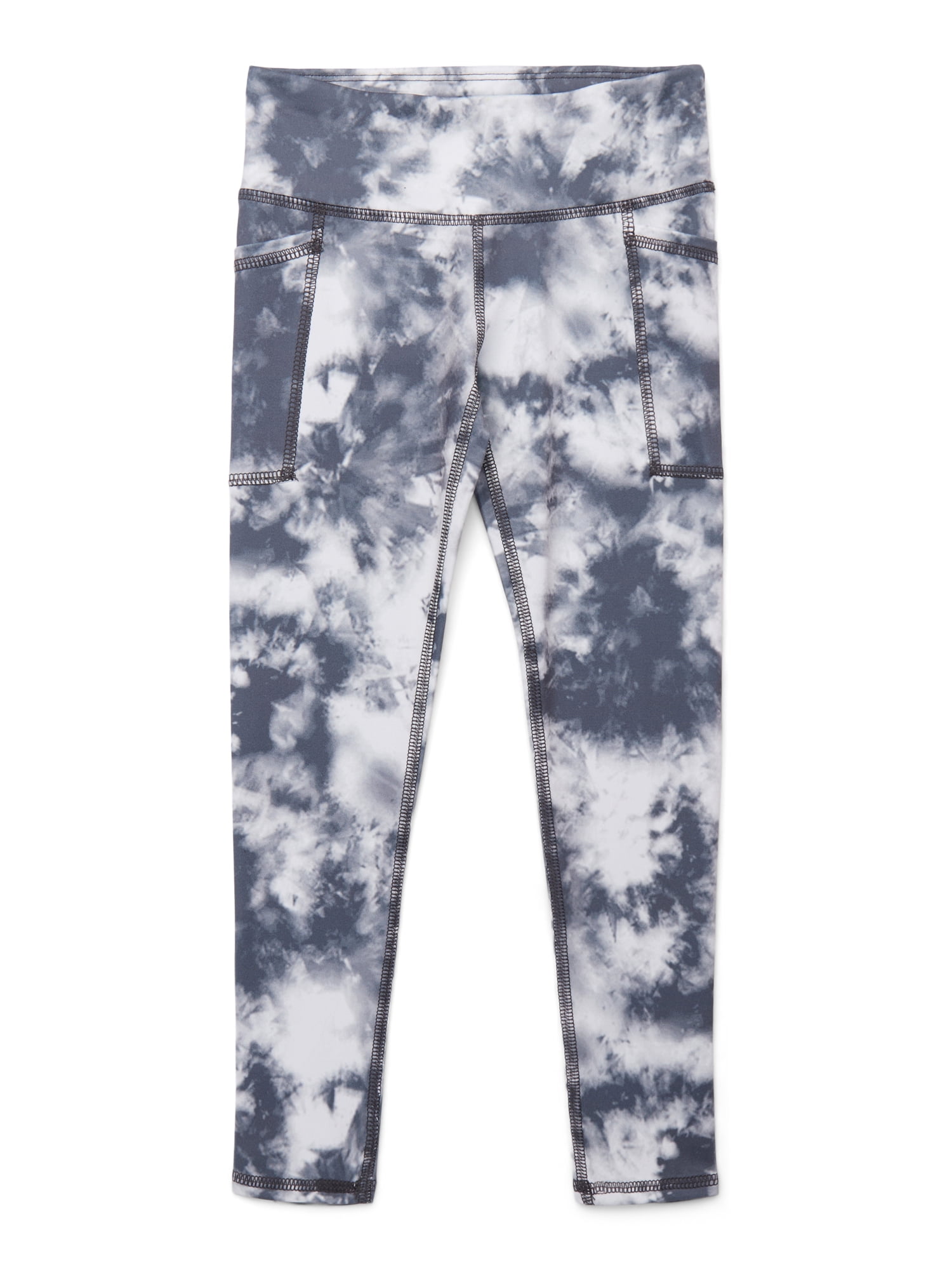 Athletic Works Girls Active Core Leggings with UPF 30, 2-Pack, Sizes 4-18 & Plus