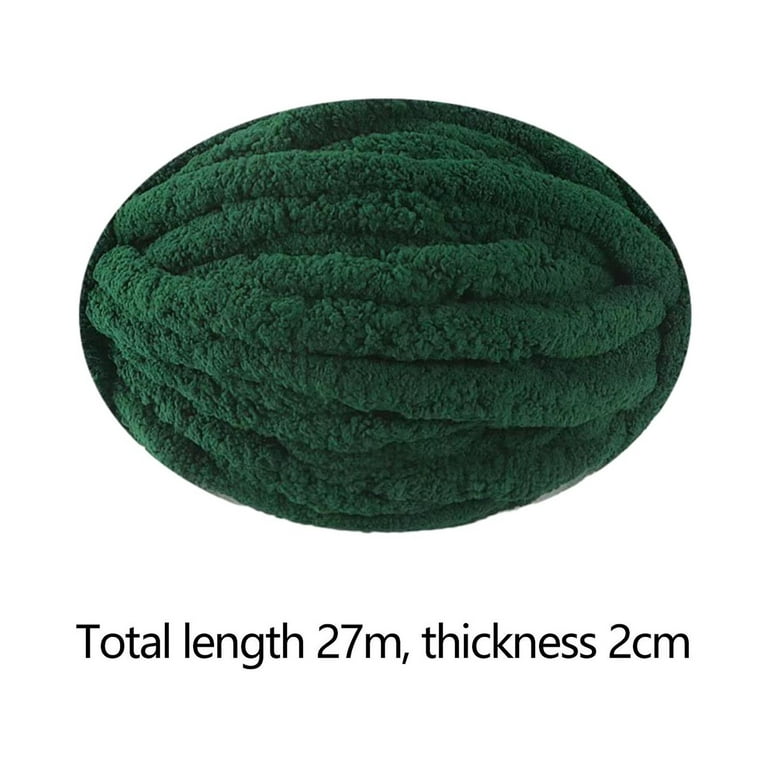 Thick Chunky Yarn Chunky Wool Yarn Bulky Yarn for Crocheting Arm Knitting  Yarn Weight Yarn Knit Yarn for Knitted Blanket Mat Weaving Sweater Dark  Green White 