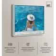 thumbnail image 2 of Poolside Couture Canvas Modern Beach Art by Art Remedy, White Frame, 20" x 20", 2 of 7
