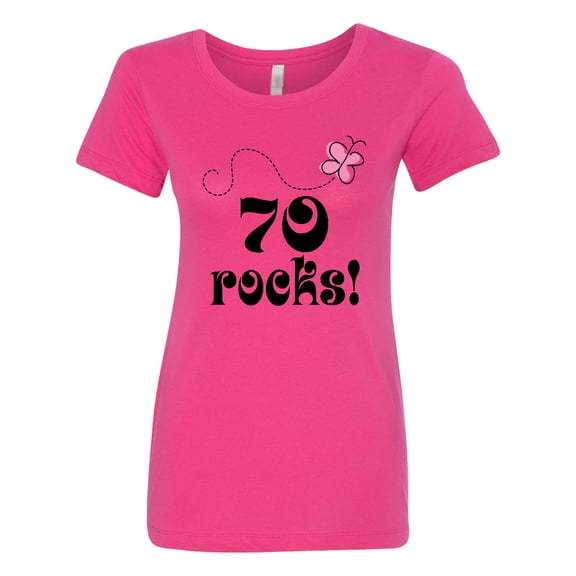 Inktastic 70th Birthday 70 Rocks Women's T-Shirt