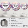 thumbnail image 4 of Designart "Views of the Majestic Mountains I" Mountains Round Mirror Wall Decor Traditional - Large Multicolor Round Bathroom Mirror - Round Mirror - 36" x 36", 4 of 6