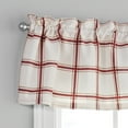 thumbnail image 3 of Mainstays 3 Pieces Printed Tier Sets Red Plaid, Recycled Polyester, BCI Cotton, 56"W x 14"L, Indoor Curtain, Indoor Curtain, Adult, 3 of 6