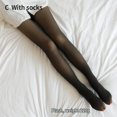 thumbnail image 1 of Leggings cálidos de invierno para mujer, mallas gruesas de lana, cintura alta, Negro transparente con calcetines, 220G Sincero Electrónica, 1 of 1