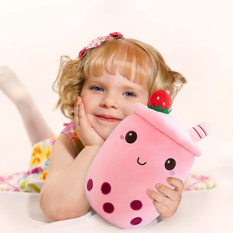 Boba Plushies Bubble Tea Plush Toys Kawaii Plush Cup Shaped Pillow Real Life Food St￭ Soft Back Cushion Kid Birthday Gift I4575322915