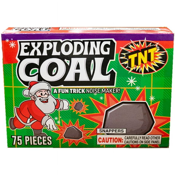 Exploding Coal Snaps, TNT Fireworks, Novelty Snaps, Pop Its Party Noisemakers