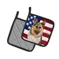 thumbnail image 2 of Caroline's Treasures German Shepherd Patriotic Pair of Pot Holders, 2 of 3