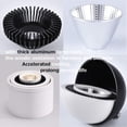 thumbnail image 4 of FSLIVING High Accent Uplight 7W LED Barrel Spotlight White Adjustable Wall Light, 4 of 10