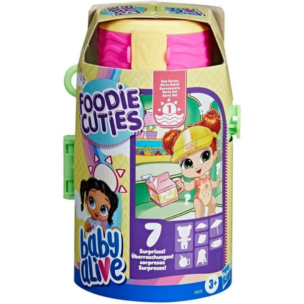 Set de Juego Miniatura Hasbro Baby Alive Foodie Cuties Coleccionables Varios modelos de MuñecasColeccionables de 7.5 cm