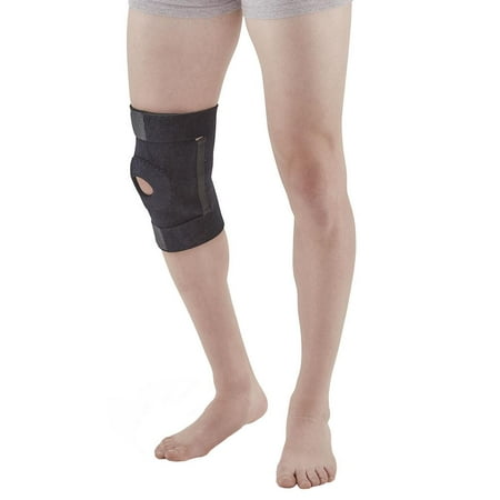 Ames Walker AW Style C71 Neoprene Adjustable Knee Support man  - Nylon lined Neoprene - Hook receptive material - Open knee design helps stabilize the