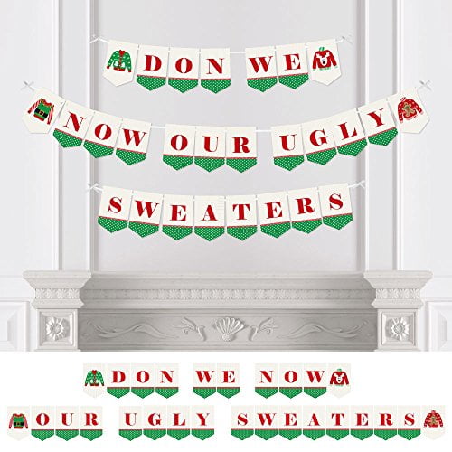Ugly Sweater Christmas Party Bunting Banner Holiday Party