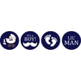 thumbnail image 2 of Darling Souvenir It's A Boy Stickers Candy Chocolate Labels 190 Pcs Party Fabor-Navy Blue, 2 of 2