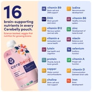 (12 pack) Cerebelly Organic Stage 2 Spinach Apple Sweet Potato Baby Food, 4 oz Puree
