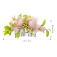 thumbnail image 3 of Miangastore Bridal Flower Comb Flower Comb Clip Bridal Hair Accessory for Weeding Bride, 3 of 8