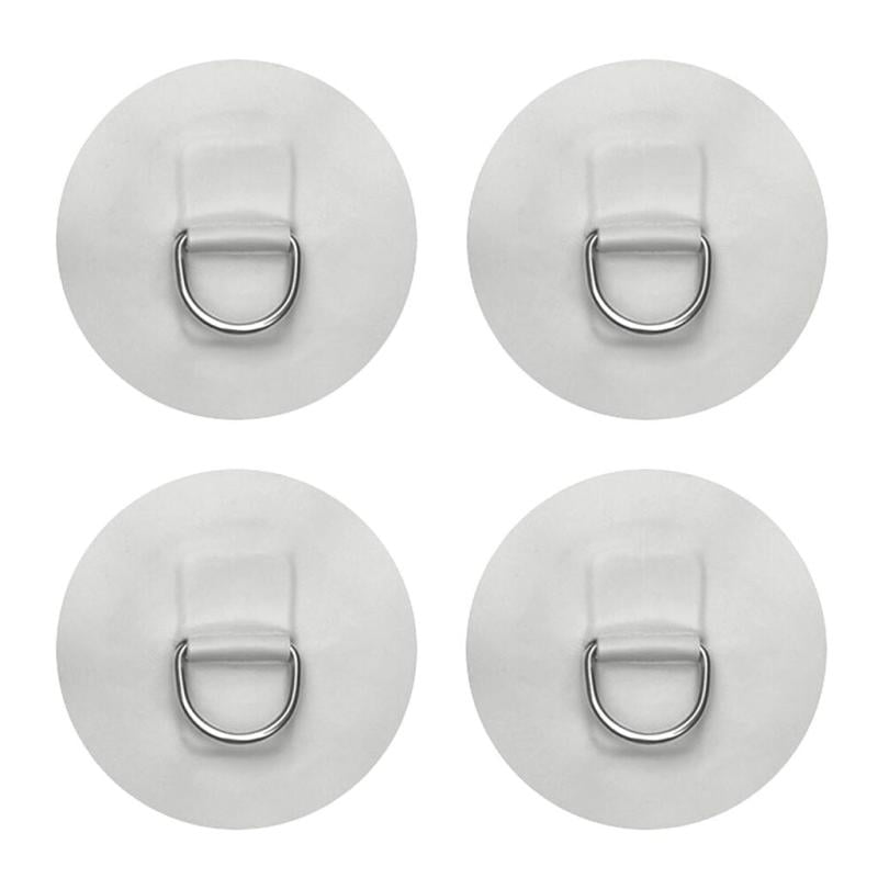 Details about   4Pcs Stainless Steel D-ring Pad Patch For PVC Inflatable Boat Raft Dinghy EOB 