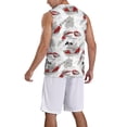 thumbnail image 2 of Xecao Koi Fish print basketball shirt for both men and women, a unisex basketball jersey perfect for theme parties-Small, 2 of 6