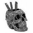 thumbnail image 3 of DWK Skull Victorian Gothic Shaped Decorative Pen and Pencil Holder Organizer for Home Decor Office Desk Supplies and Accessories, 3 of 3