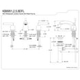 thumbnail image 3 of Kingston Brass KB8951EFL Centurion Mini-Widespread Bathroom Faucet, Polished Chrome, 3 of 3