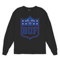 thumbnail image 5 of Buffalo Shield Long Sleeve T-shirt Game Night Fantasy Football Fan Tailgate NY, 5 of 7