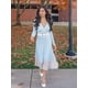 thumbnail image 4 of Vestido largo plisado para mujer Vestido elegante de punto de manga larga Otoño e Invierno 2024 Novedades en vestidos Ropa de mujer, 4 of 5